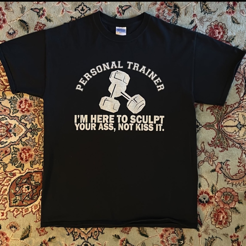 Funny Personal Trainer T-Shirt Gildan Size Medium Unisex